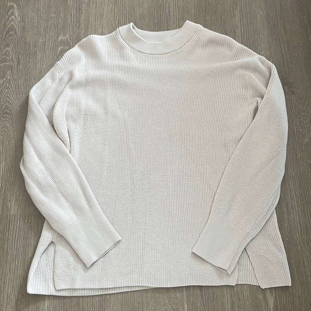 Merino wool crew neck sweater